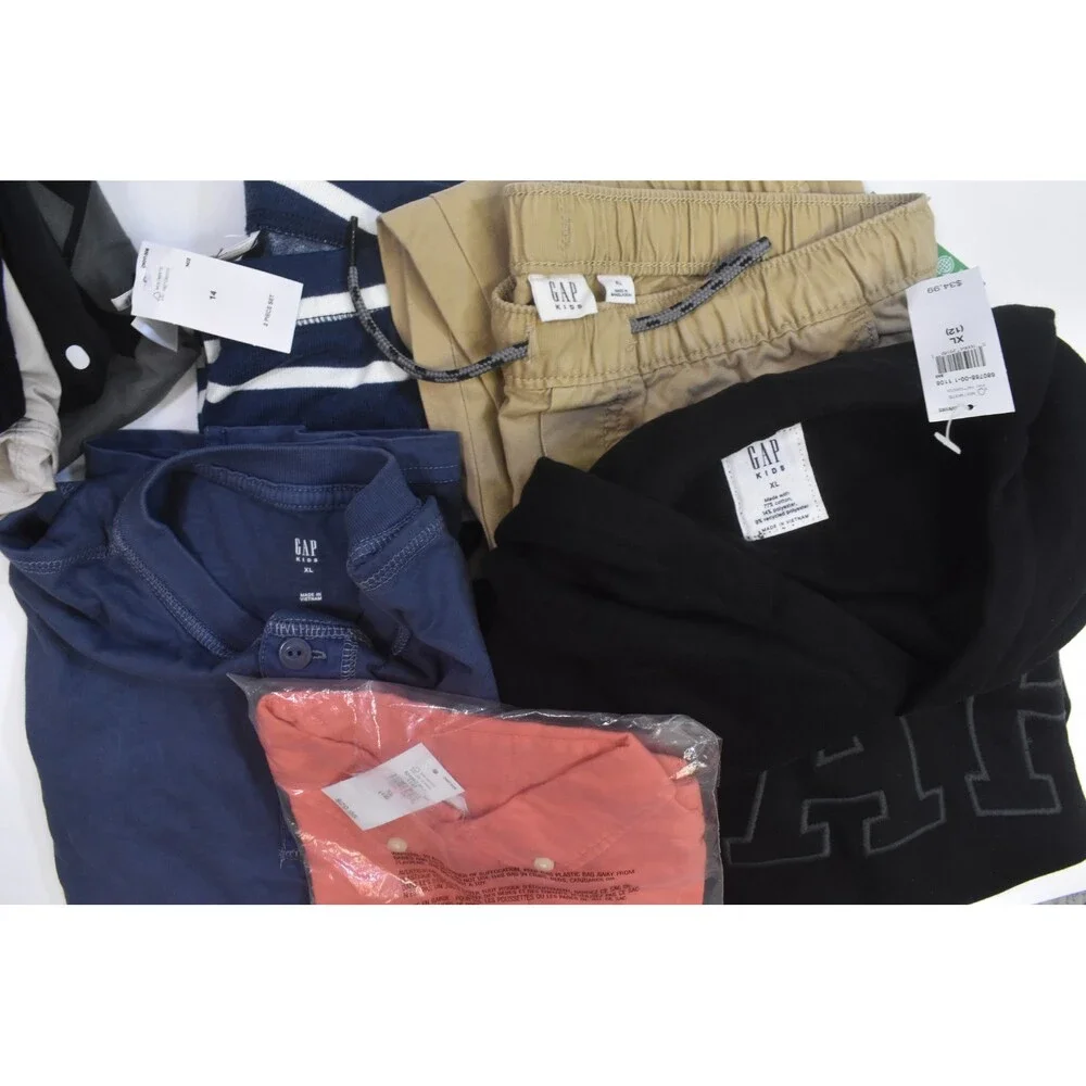 Gap Kids Bulk Lot Of 9 Boys Size XL 12/14 Mixed Season Tops Bottoms Shorts